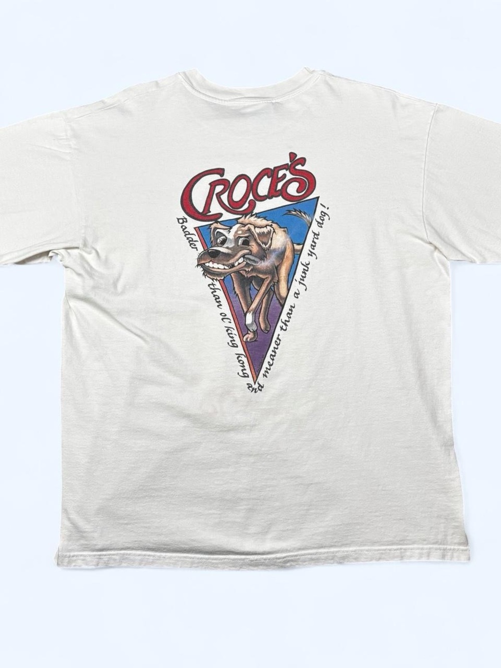Vintage 90s Croce’s Top Hat Bar & Grille San Diego Paul Elder Dog Art T-Shirt